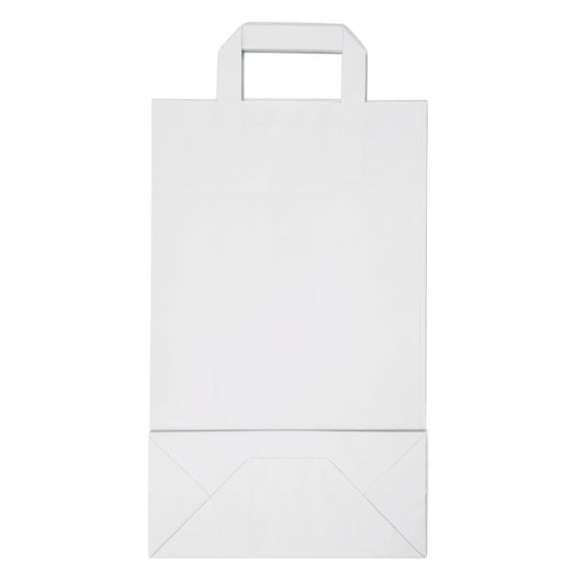 Sac papier kraft blanc — vue des variantes de couleur pour différents rendus de marque