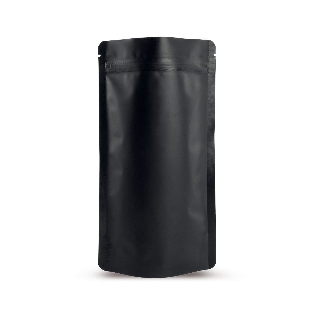 Sachet doypack noir mat — vue principale directement du fabricant Elke Plastic