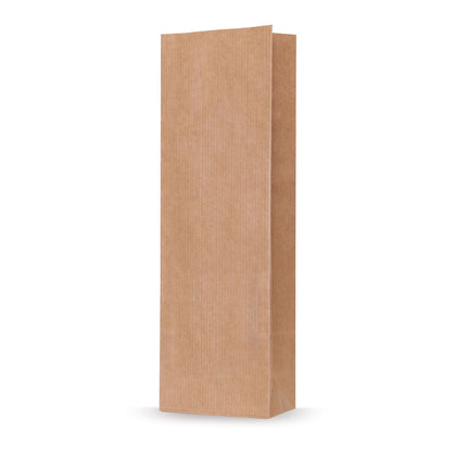 Sachet à fond plat papier kraft naturel — vue principale directement du fabricant Elke Plastic