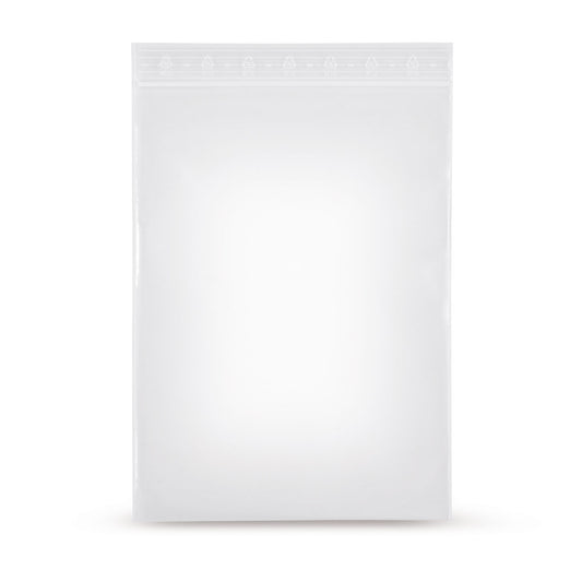 Sachet zip LDPE sans bandes d'écriture 90 µm — vue principale directement du fabricant Elke Plastic