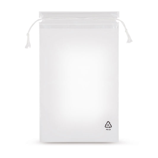 Sac à cordon LDPE 50 µm — vue principale directement du fabricant Elke Plastic