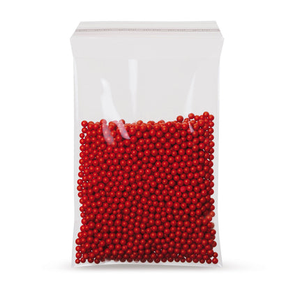 Sachet à fermeture adhésive PP avec rabat biseauté et trou d'aération 50 µm — vue détaillée du matériau PP et de l'épaisseur du film
