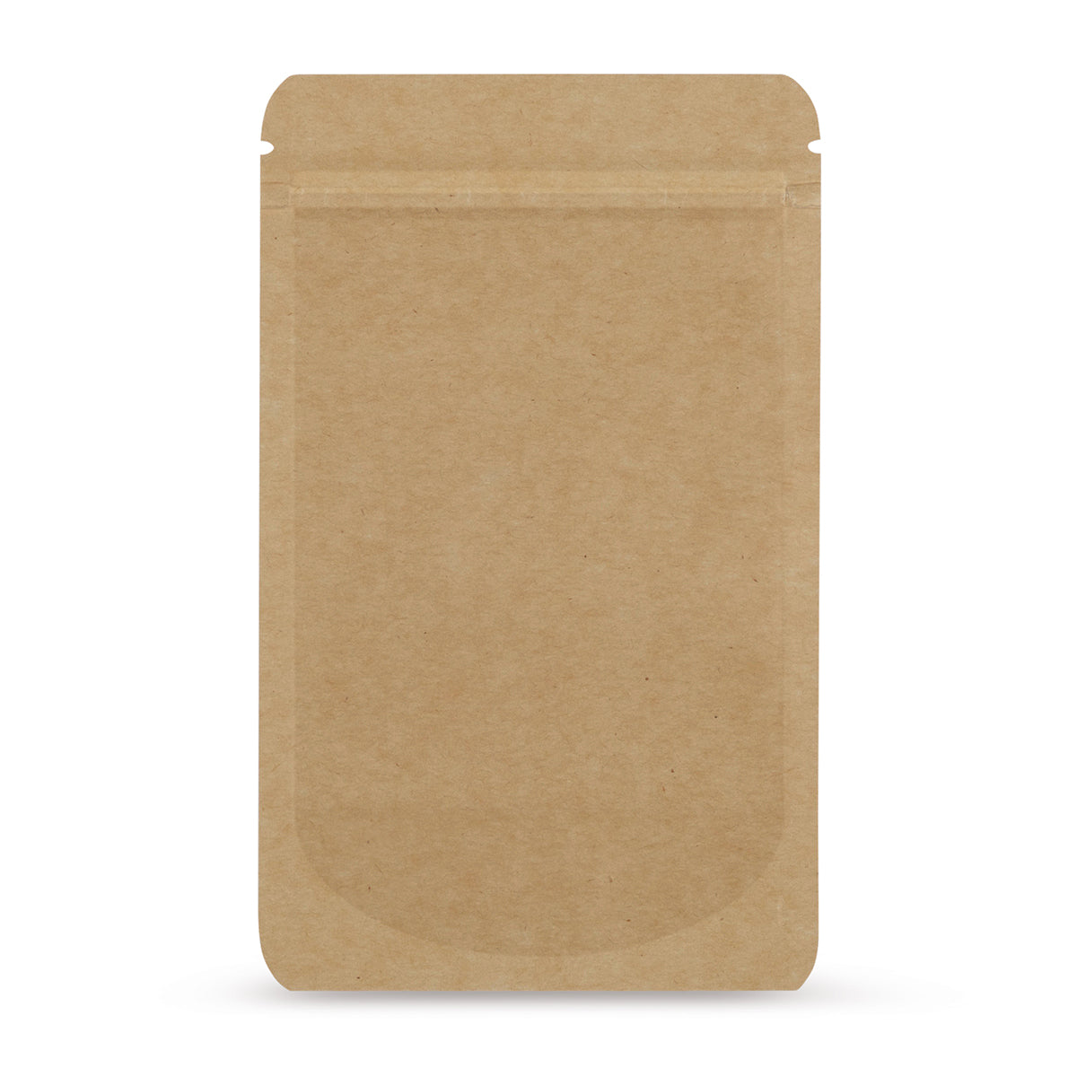 Sachet doypack papier kraft — vue principale du sachet avec aspect papier kraft d'Elke Plastic