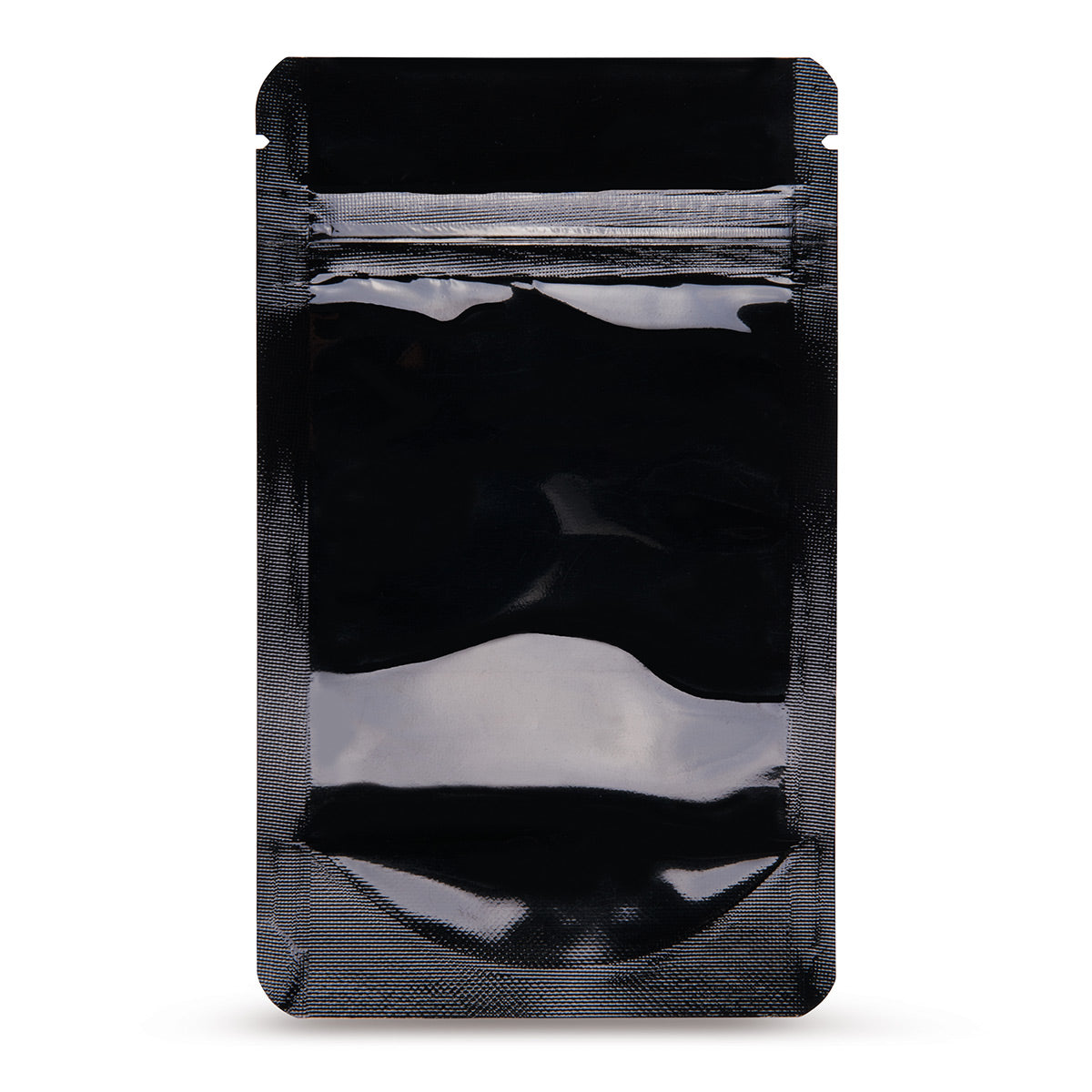 Sachet doypack noir — vue principale directement du fabricant Elke Plastic