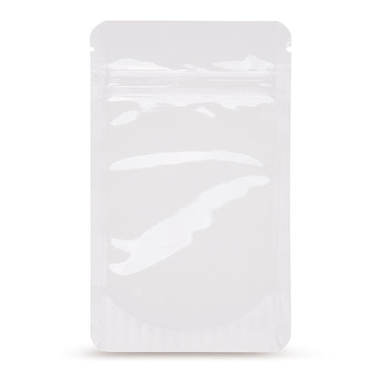Sachet doypack blanc — vue principale directement du fabricant Elke Plastic